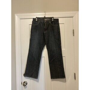 Cutter & Buck Mens Jeans Blue Tag Size 35 (34x28) Straight Leg Denim Dark Wash